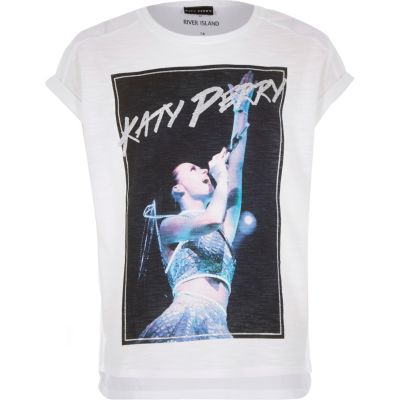 Girls white Katy Perry t-shirt